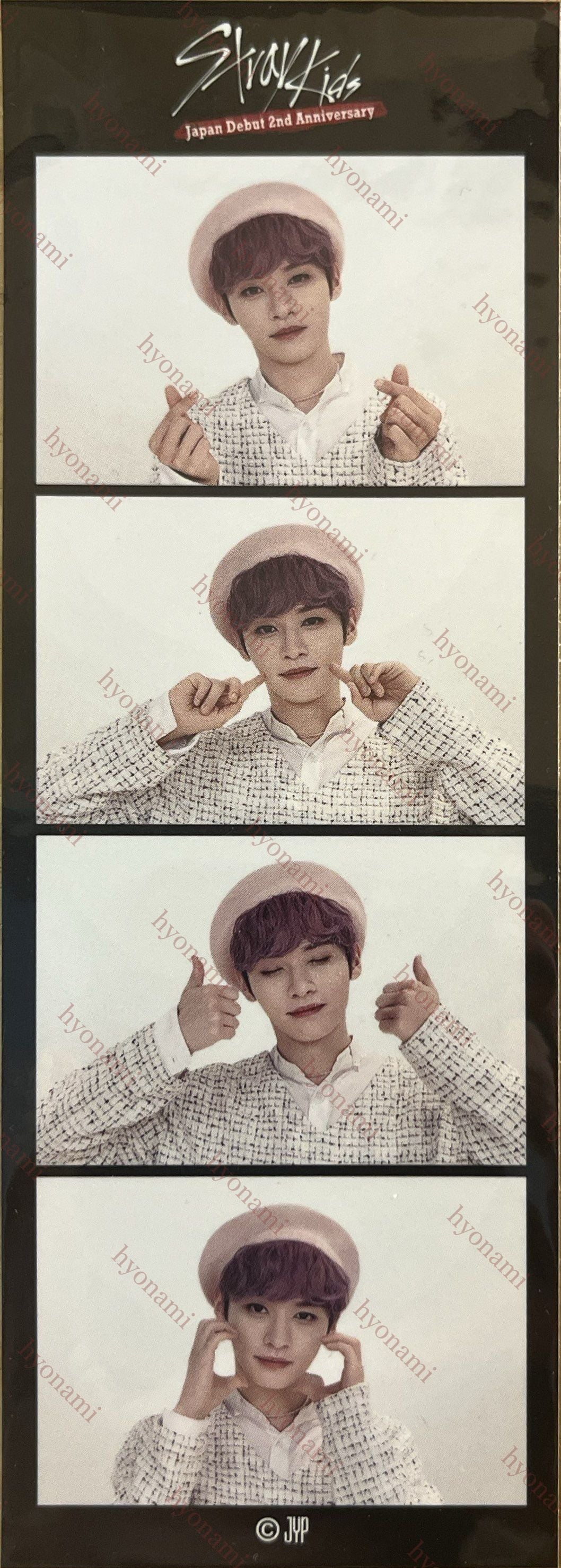 Stray Kids Japan debut 2nd Anniversary lotery 4-cut photo sticker Lee Know