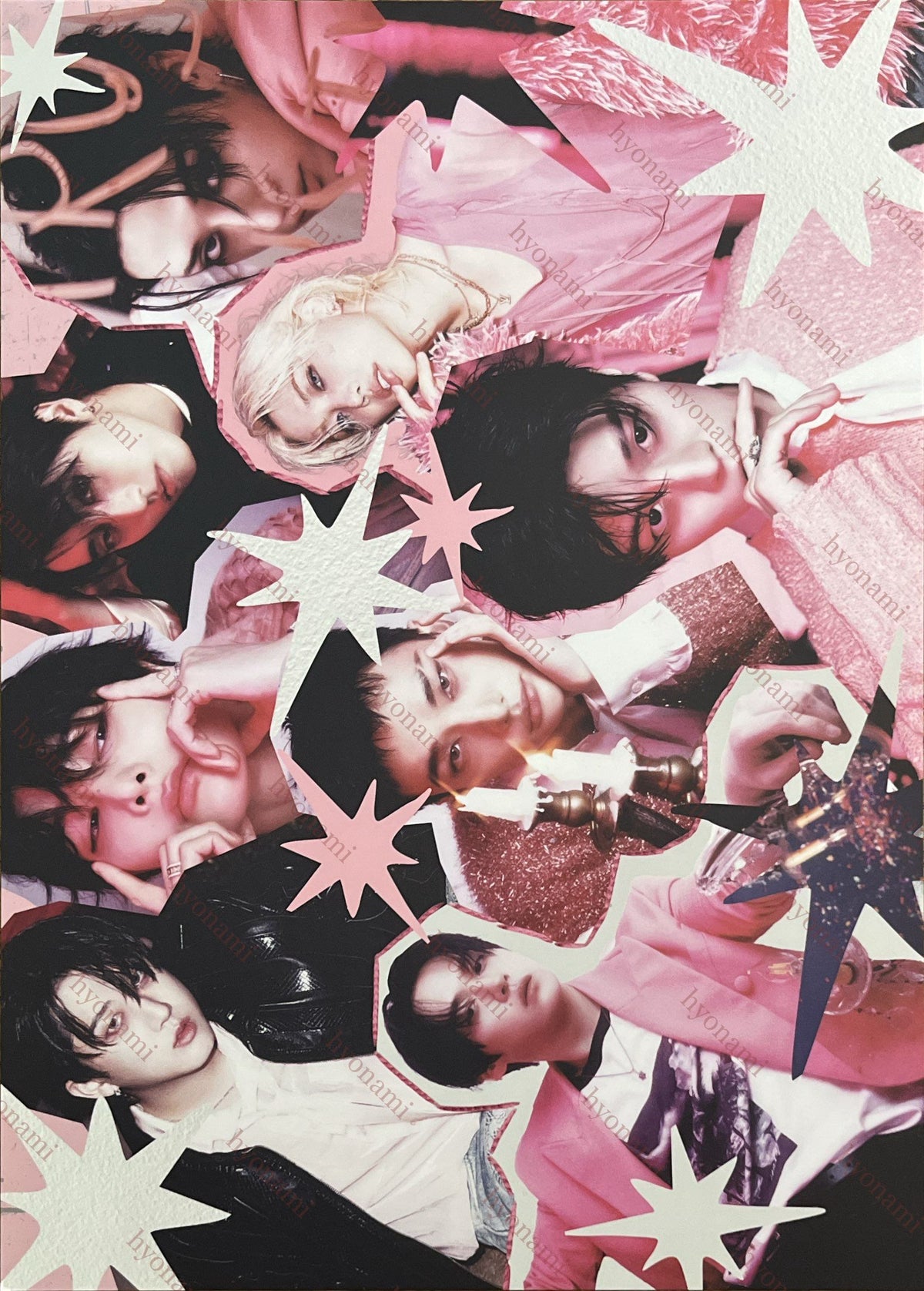 Stray Kids Do it pink collage