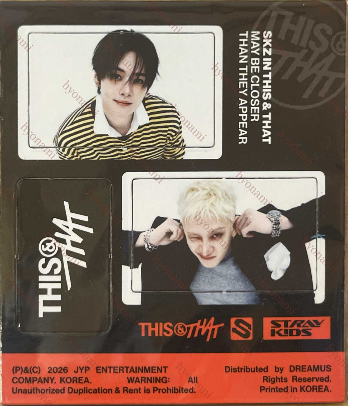 Stray Kids This & That THIS magnet Bang Chan x Lee Know